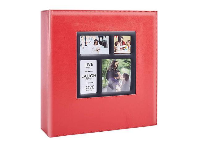 Photo Picutre Album 4x6 1000 Photos Extra Large Capacity Leather Cover Wedding Family Photo Albums Holds 1000 Horizontal and Vertical 4x6 Photos