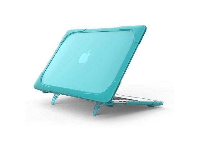 MacBook Air 13 Inch Case 2020 2019 2018 Release A2337 M1 A2179 A1932 Heavy Duty Slim Hard Shell Protective Cover with Fold Kickstand for MacBook