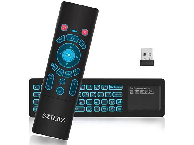 T6 Mini Wireless Keyboard Air Remote Mouse 7 Color Backlight Remote Control for Smart Tv BoxMini PC