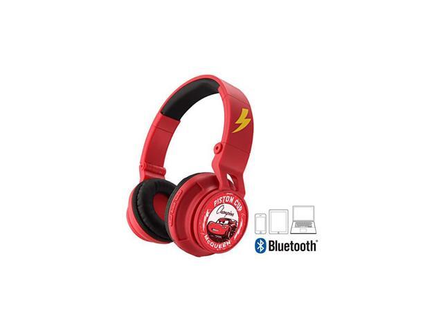 3 Bluetooth Headphones Disney Pixar Movie Wireless Kid Friendly Sound with Lightning McQueen Graphics