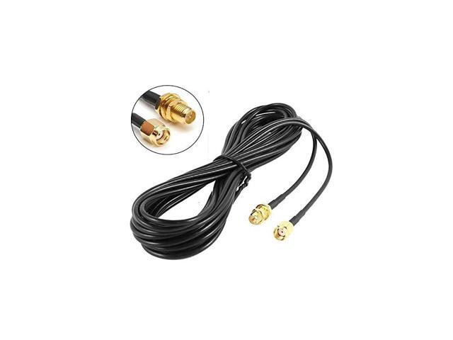 10FT Cable RPSMA Coaxial Extension Cable Male to Female Connector for Wireless LAN Router Bridge Other External Antenna EquipmentNOT for TV