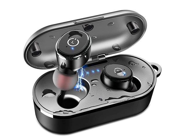 T10 Bluetooth 50 Wireless Earbuds with Wireless Charging Case IPX8 Waterproof TWS Stereo Headphones in Ear Built in Mic Headset Premium Sound with