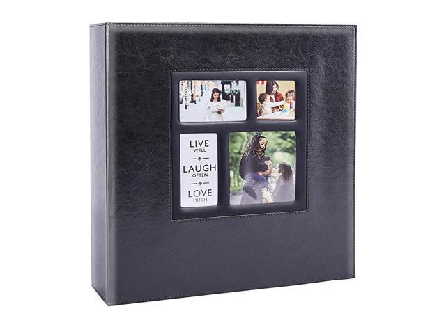 Photo Picutre Album 4x6 1000 Photos Extra Large Capacity Leather Cover Wedding Family Photo Albums Holds 1000 Horizontal and Vertical 4x6 Photos