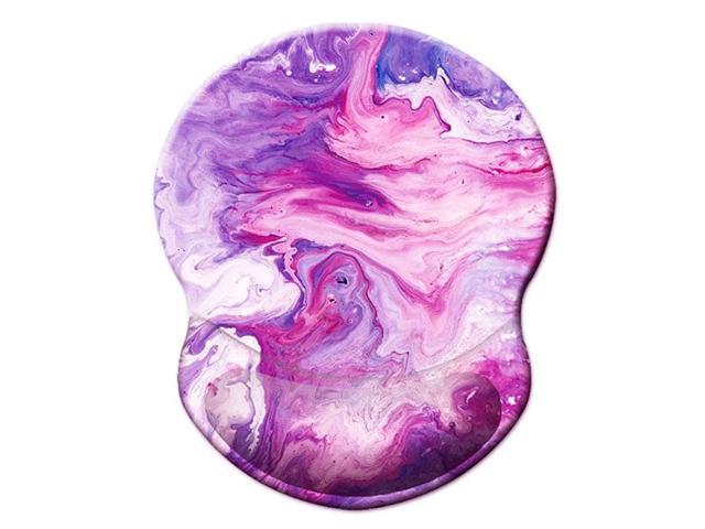 Wrist Support Mouse Pad Anti Slip Rubber Wrist Rest Mousepads 875in X75in Small Desktop Notebook Mouse Mat for Working and Gaming Chic Purple