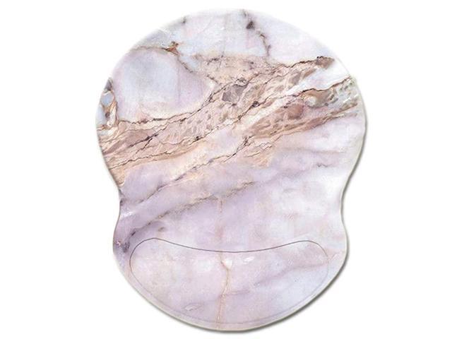 Wrist Support Mouse Pad Anti Slip Rubber Wrist Rest Mousepads 875in X75in Small Desktop Notebook Mouse Mat for Working and GamingMarble PinkWrist