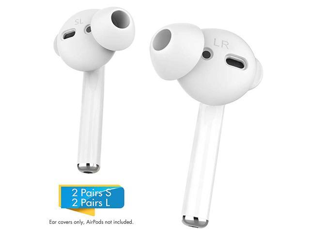 4 Pairs AirPods Ear Tips Silicone Earbuds CoverNot Fit in The Charging Case Compatible with Apple AirPodsAirPods 2 EarPods 2 Pair Large 2 Pairs
