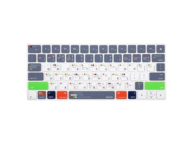 Soft Protective Ultra Thin Keyboard Cover Skin Compatible with iMac Wireless 2nd Gen Magic Keyboard MLA22LLA with US Layout Mac OS X OSXMCC2 Gray