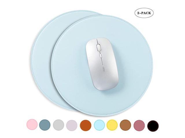 Mouse Pads Pack with NonSlip Ultra Thin Waterproof PVC Leather Mouse PadStitched EdgesWorks for Computers LaptopAll Types of Mouse pad