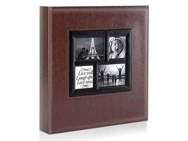 Photo Album 4x6 800 Pockets Photos Extra Large Capacity Family Wedding Picture Albums Holds 800 Horizontal and Vertical Photos Brown