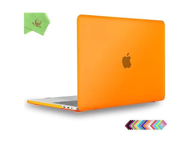 Smooth Matte Hard Case Compatible with 20162019 Release MacBook Pro 15 inch with Touch Bar USBC Model A1990 A1707 Orange