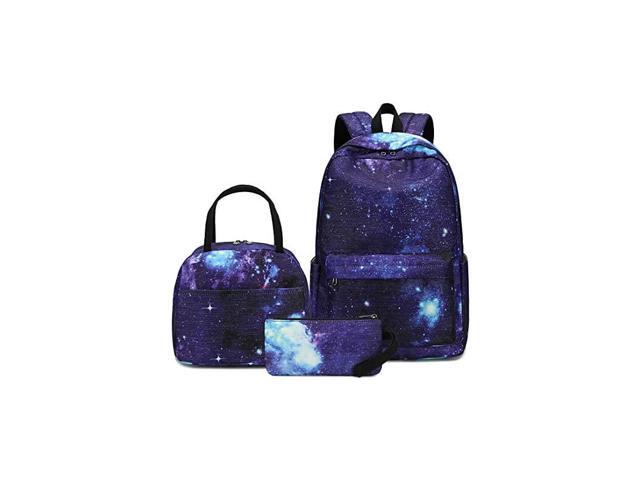 Backpack Galaxy Teens Girls Boys Kids Bags Bookbag with Laptop Sleeve Sky Blue