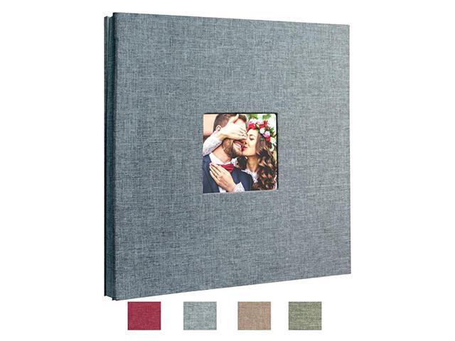 Self Adhesive Stick Photo Album Magnetic Scrapbook DIY Anniversary Memory Book for Baby Wedding Family Albums Holds 3x5 4x6 5x7 6x8 8x10 Photos Gray M