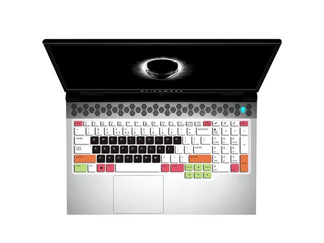 Ultra Thin Keyboard Compatible with 173 Dell Alienware m17 R2 m17 R3 Alienware Area51m R2 Dell G7 17 7700 Gaming Laptop White Black