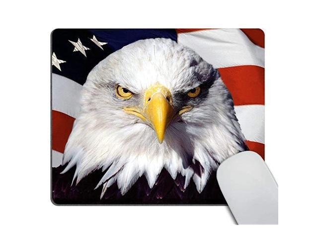 American Eagle Flag Mousepad NonSlip Rubber Gaming Mouse Pad Rectangle Mouse Pads for Computers Laptop