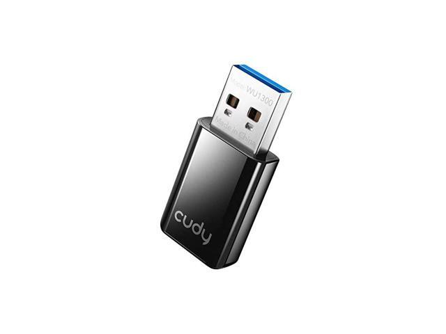 WU1300 AC 1300Mbps WiFi USB Adapter for PC USB 30 USB WiFi Dongle 5Ghz 24Ghz WiFi USB USB Wireless Adapter for DesktopLaptop Compatible with