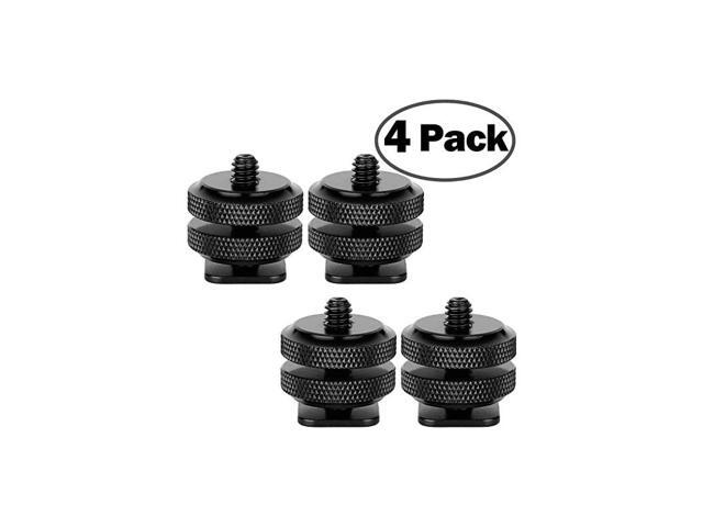 Camera Hot Shoe Mount Hot Shoe Adapter Hot Shoe Connector w 14 inches 20 Tripod Screw Flash Shoe Mount Monitor Bracket 4 Pack