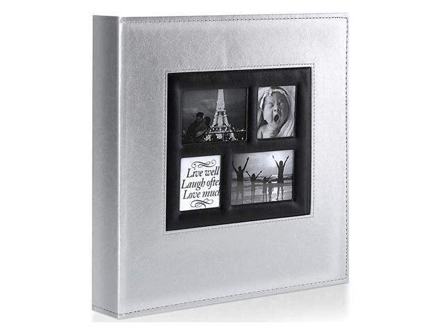 Photo Album 4x6 800 Pockets Photos Extra Large Capacity Family Wedding Picture Albums Holds 800 Horizontal and Vertical Photos Silver