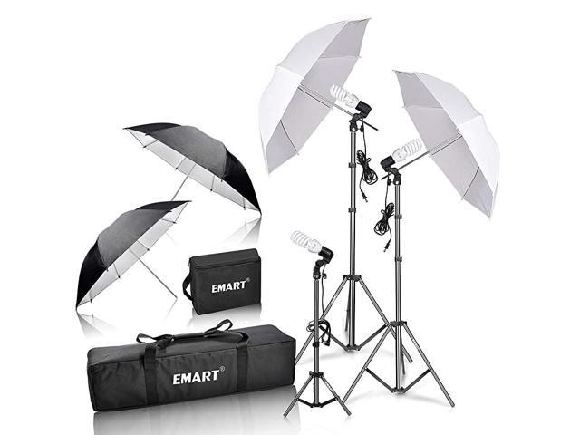 600W Photography Photo Video Portrait Studio Day Light Umbrella Continuous Lighting Kit