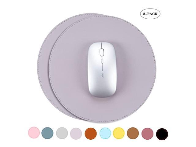 Mouse Pads Pack with NonSlip Ultra Thin Waterproof PVC Leather Mouse PadStitched EdgesWorks for Computers LaptopAll Types of Mouse pad