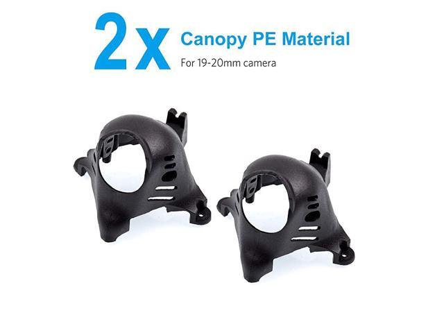 2pcs Mini FPV Canopy PE Black for 1920mm Camera Like Caddx Ratel Turtle V2 Camera XKnight Beta85X HD Beta75X HD FPV Whoop Drone Quadcopter