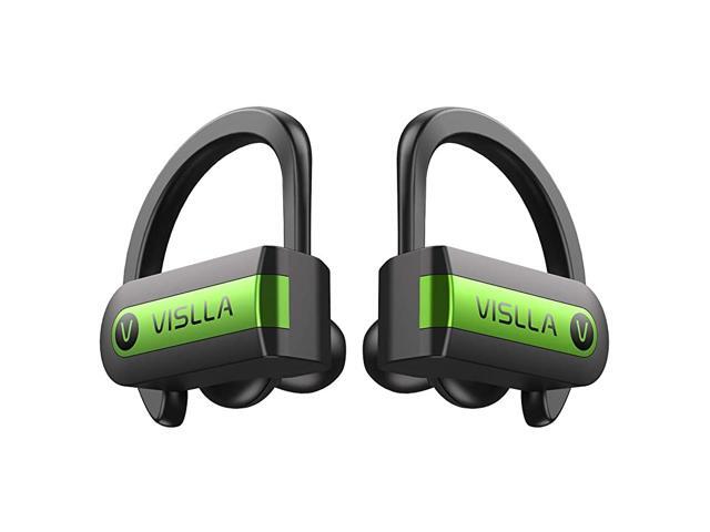 Wireless Earbuds 50 Bluetooth Sport Headphones Stereo Bass Sound TWS Ear Buds Over Ear Sweatproof Headset 8 Hours Playtime Wireless Earphones with