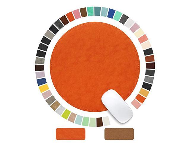 Mouse Pad PU Leather Mouse Pad with Stitched Edge MicroFiber Base with NonSlip Waterproof Mouse Pad for Computers Laptop Office Home1 Pack