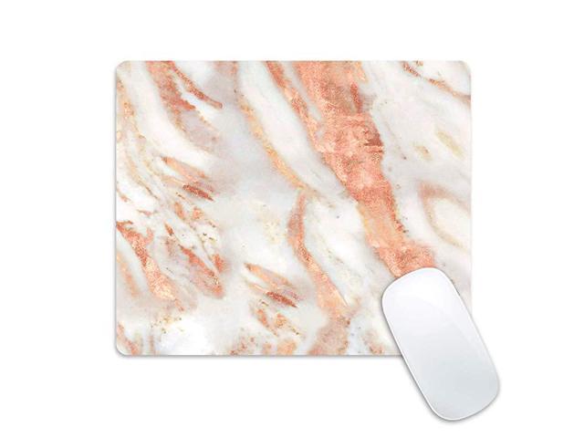 Gaming Mouse Pad Rose Gold Marble Design Mousepad Non Slip Rubber Mouse Mat Rectangle Mouse Pads for Computers Laptop Starry Sky