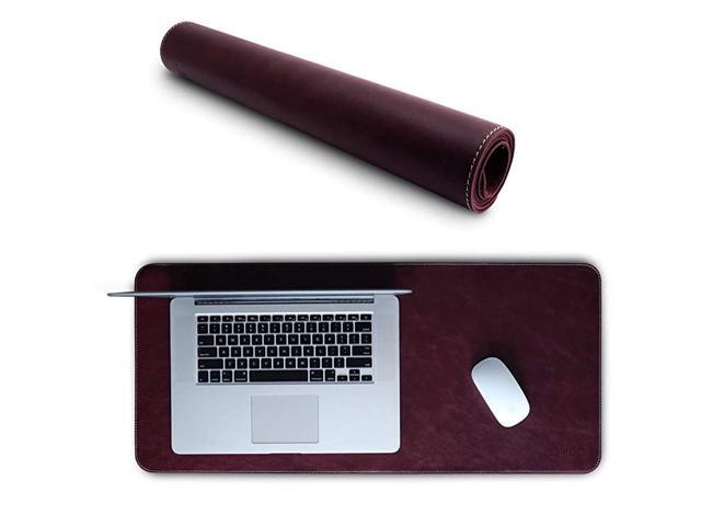 Leather Extended Mouse Pad Genuine Leather Damson