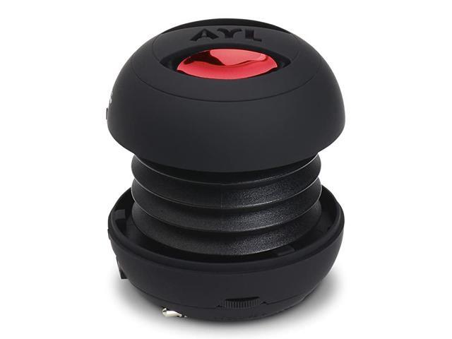 Mini Speaker System Portable Plug in Speaker with 35mm Aux Audio Input External Speaker for Laptop Computer MP3 Player iPhone iPad Cell Phone Black