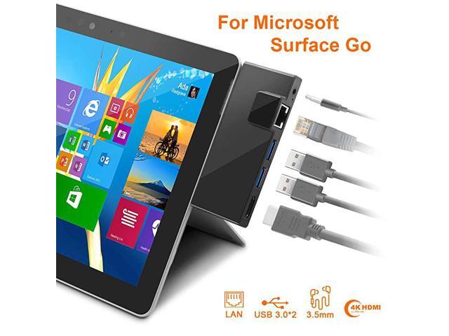 Surface Go Docking Station USB C Hub HDMI Adapter 5 in 1 Type C Hub with 1000M RJ45 Ethernet 4K USB C to HDMI 2 USB 30 Ports AudioMic OutputHeadset