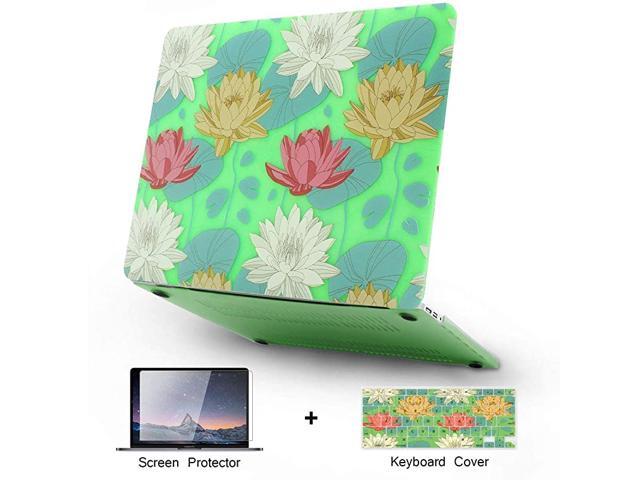 MacBook Air 13 inch Case A1466 A1369 Older Ver 20102017 Release with Keyboard Cover Screen Protector 3D Flowers Pattern Plastic Hard Shell Case