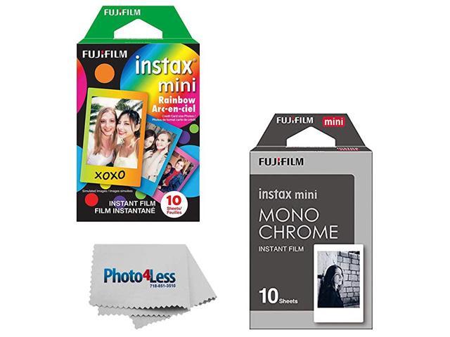 Instax Mini Instant Film Monochrome 10 Exposures + Instax Mini Instant Film Rainbow 10 Exposures
