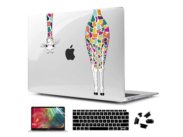 Crystal Clear Hard Shell Case for 2020 2018 2019 MacBook Air 13 A2337 A2179 A1932 Touch ID Model with Keyboard Cover Screen Protector Transparent