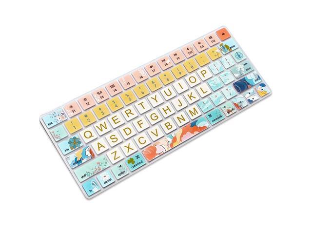 Keyboard Cover Skin for Apple iMac Wireless Magic Keyboard 2nd Gen MLA22LL A Model A1644 Silicone Skin Protector with Big Letter Design US Layout