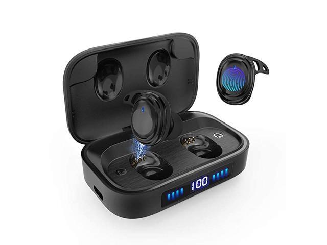 Earbuds Bluetooth 50 Headphones IPX7 Waterproof Sport Earbuds Touch Control 75 Hrs Playtime 2000 mAh LED Display Charging CaseAs Power Bank HD