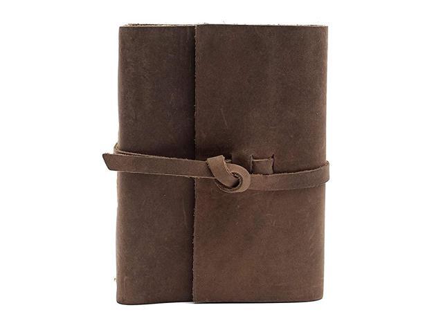 Premium Handcrafted Top Grain Leather Photo Album for 4x6 Photos with Old World Style Flap Closure Family Heirloom