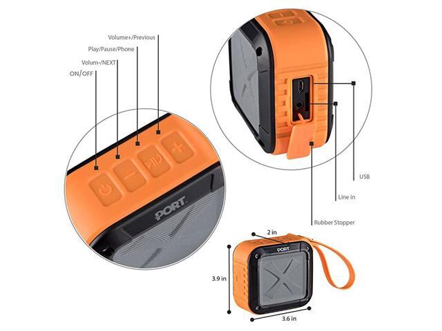 Waterproof able Bluetooth 40 Speaker by Rechargable Wireless Powerful 5W Audio Driver Compatible with All Bluetooth Devices Marine Speaker