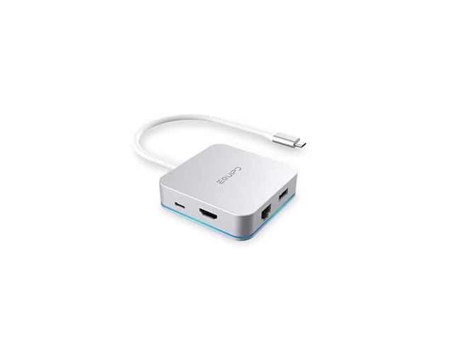 USB C Hub Aluminum Type C Adapter with PD Charging Port 4K HDMI Output Gigabit Ethernet Port 3 USB 30 Ports Compatible MacBook Pro 13 15 MacBook
