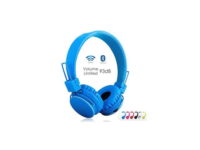 Bluetooth Headphones Foldable Volume Limiting WirelessWired Stereo On Ear HD Headset with SD Card FM Radio inline Volume Control Microphone for