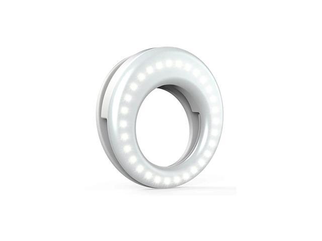 Selfie Light Ring Lights LED Circle Light Cell Phone Laptop Camera Photography Video Lighting Clip On Rechargeable