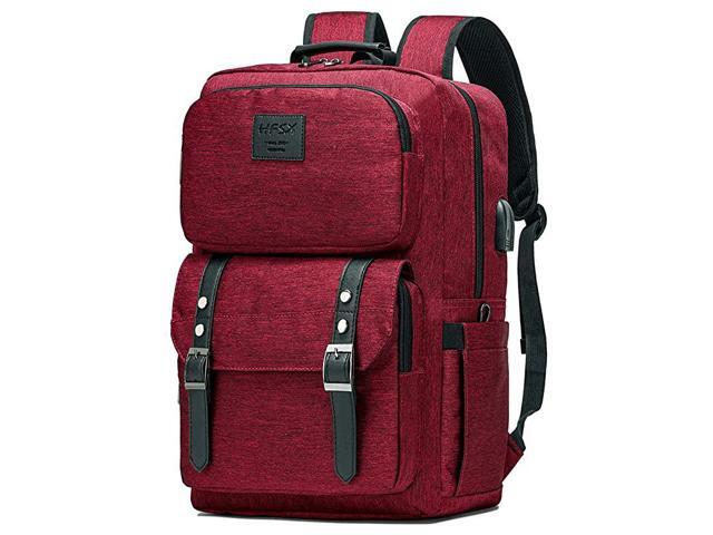Backpack Women Men College Backpacks Bookbag Vintage Backpack Book Bag Fashion Back Pack Anti Theft Travel Backpacks with Charging Port fit 156