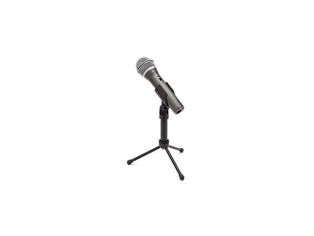 Q2U USBXLR Dynamic Microphone Recording and Podcasting Pack Includes Mic Clip Desktop Stand Windscreen and Cables silver