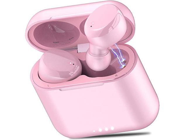 T6 True Wireless Earbuds Bluetooth Headphones Touch Control with Wireless Charging Case IPX8 Waterproof TWS Stereo Earphones inEar Builtin Mic