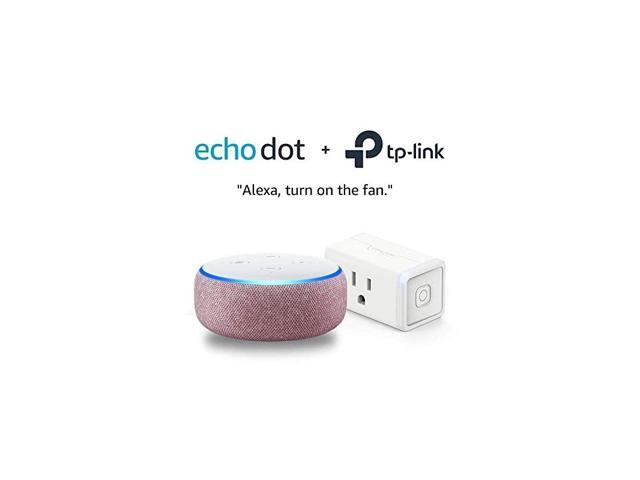 Dot 3rd Gen Plum Bundle with TPLink simple set up smart plug