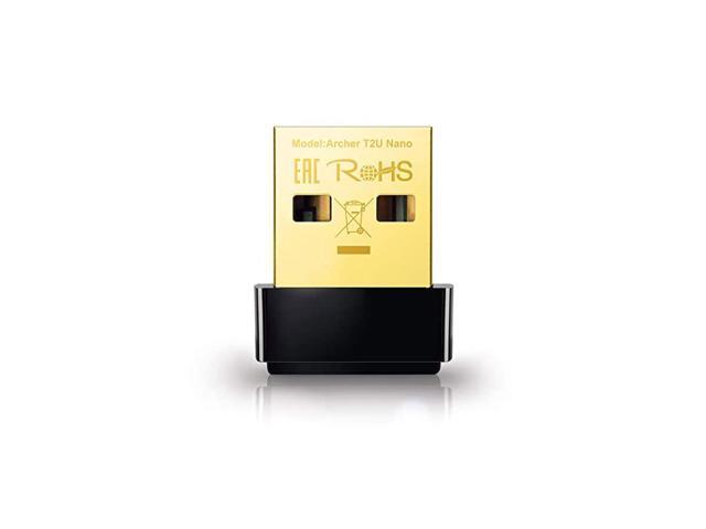 Nano AC600 USB Wifi AdapterArcher T2U Nano 24G5G Dual Band Wireless Network Adapter for PC Desktop Mini Travel Size Supports Windows 10 81 8 7 XP