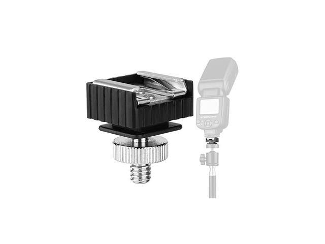 Hot Shoe Mount Adapter to 14 Thread Hole with 1420 Male to 1420 Male Tripod Screw Adapter for Holder Bracket Light Stands Umbrella Holder