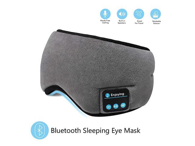 Bluetooth Sleeping Eye Mask Headphones 50 Wireless Bluetooth Headphones AdjustableWashable Music Travel Sleeping Headset with Builtin Speakers