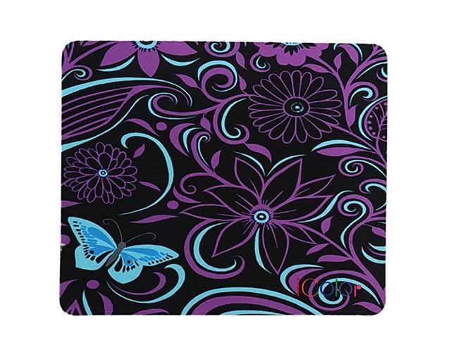 Purple Flower AntiSlip Mouse Pad Mice Pad Mat Mousepad For Office Computer Laptop Mac Optical Laser Mouse Durable Comfortable Lightweight For Easy