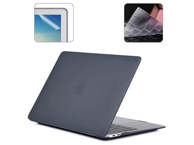 Release New 16 Inch MacBook Pro A2141 Hard Case Pack with Plastic Hard Shell Keyboard Cover Screen Protector 16TWQ Black