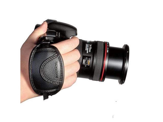 Leather Hand Grip Strap Compatible with Canon Fujifilm Nikon Sony and more DSLR Mirrorless Cameras